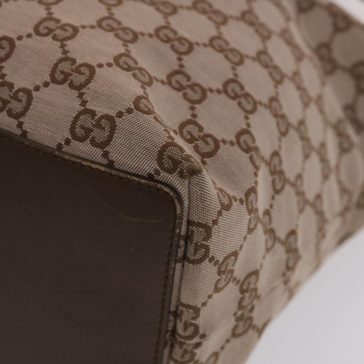 GUCCI GG Canvas Tote Bag Brown 49057