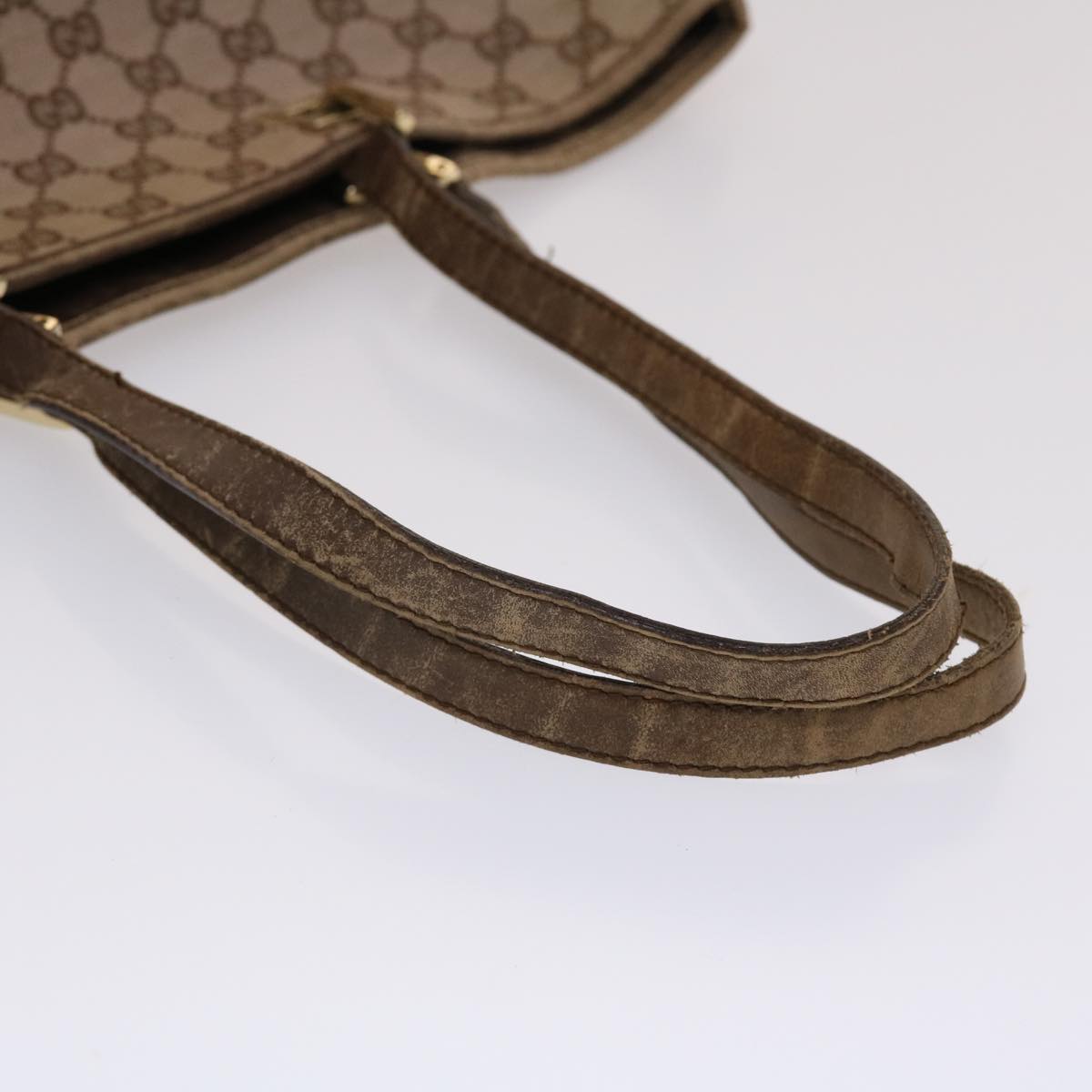 GUCCI GG Canvas Tote Bag Brown 49057