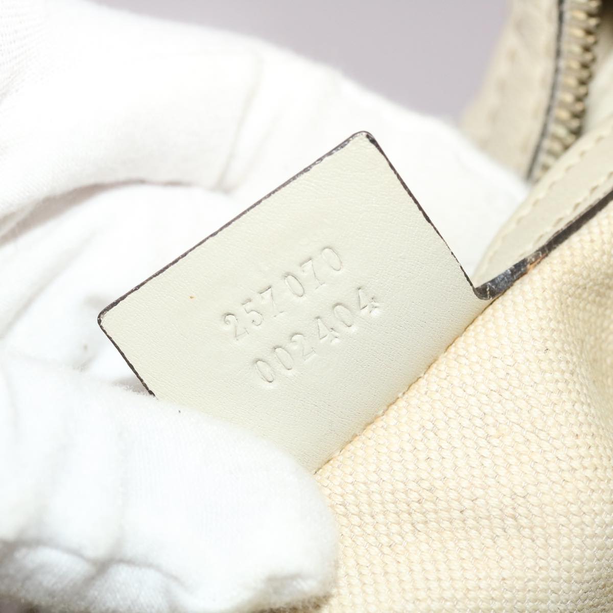 GUCCI Gucci Shima Shoulder Bag Leather White 002404 49070