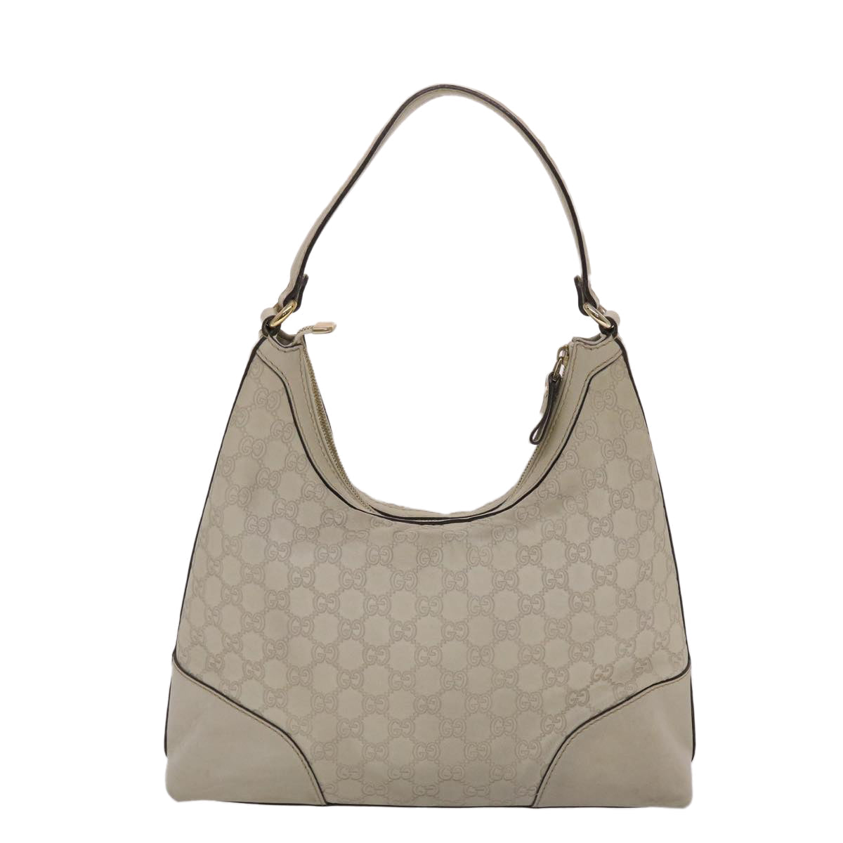 GUCCI Gucci Shima Shoulder Bag Leather White 002404 49070