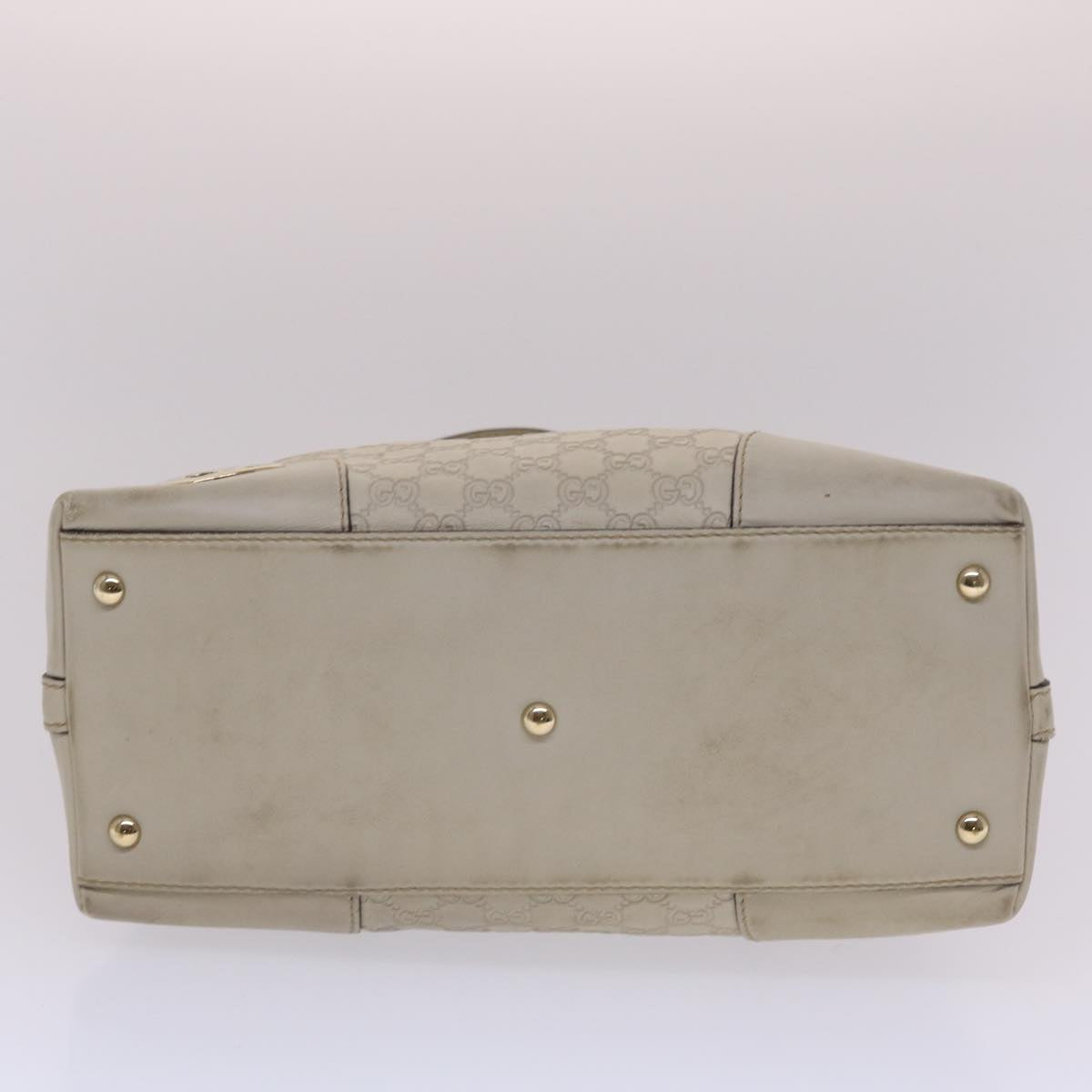 GUCCI Gucci Shima Shoulder Bag Leather White 002404 49070