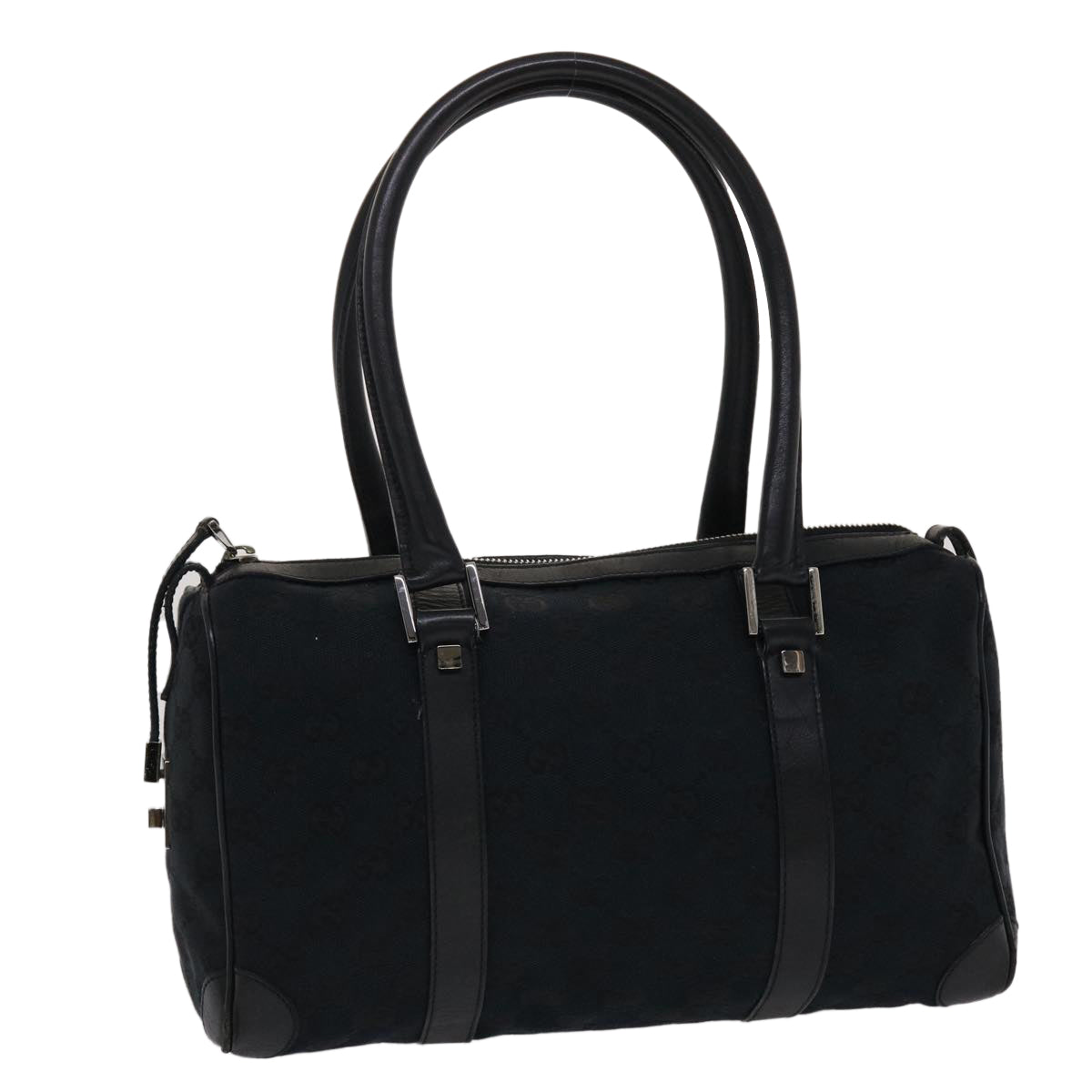 GUCCI GG Canvas Hand Bag Black 49079