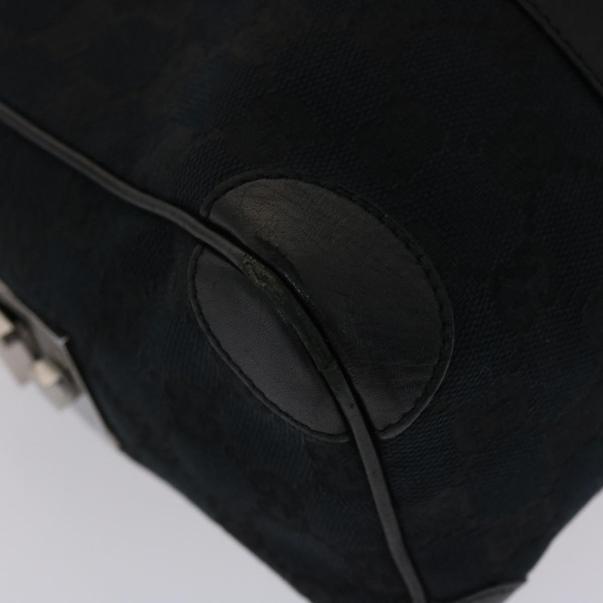 GUCCI GG Canvas Hand Bag Black 49079
