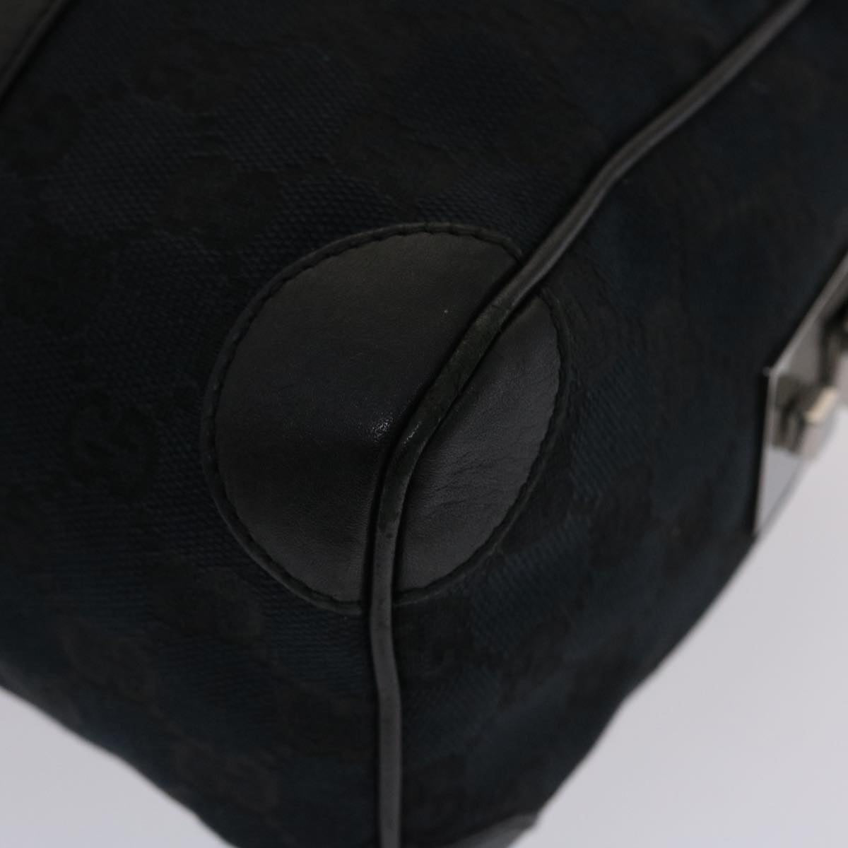 GUCCI GG Canvas Hand Bag Black 49079