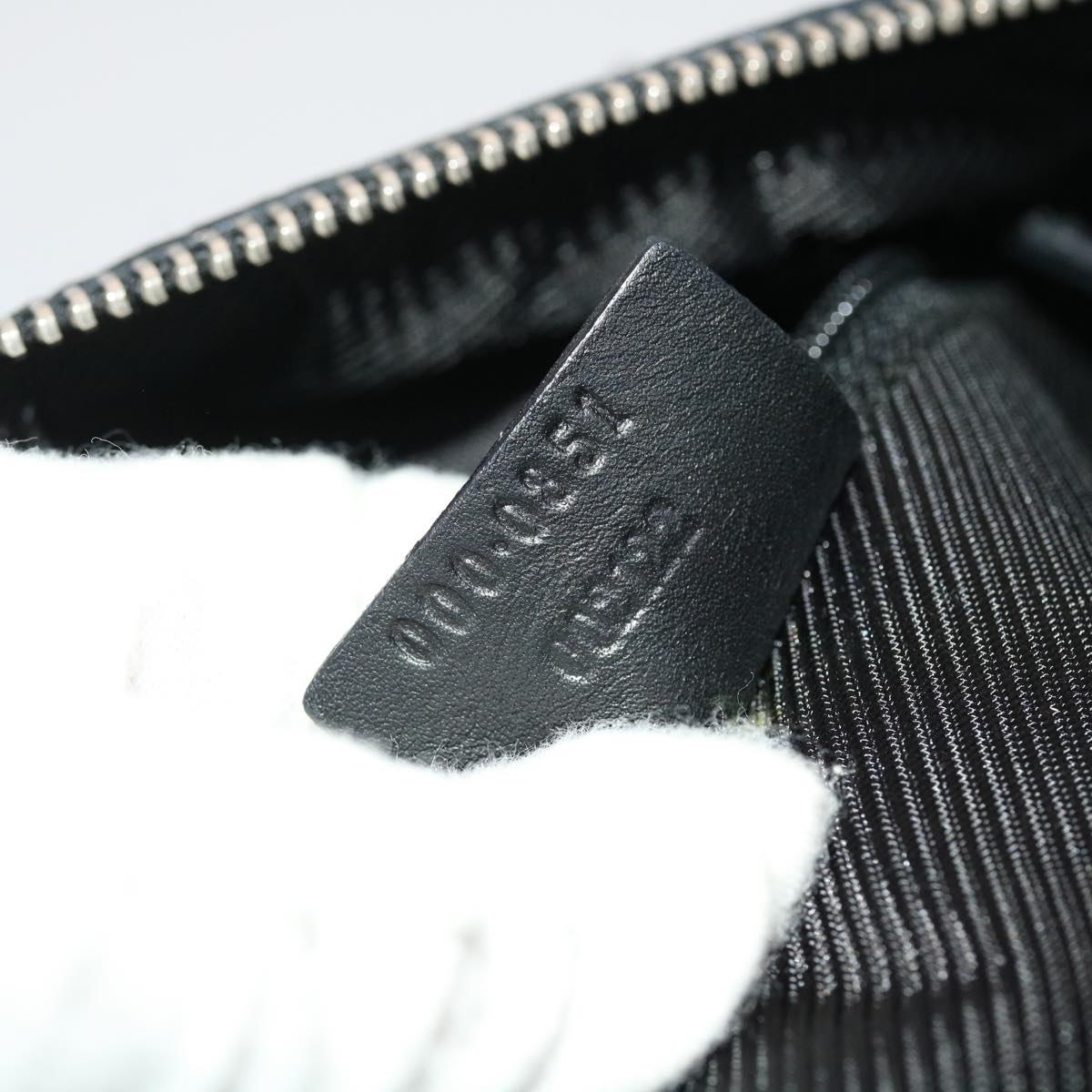 GUCCI GG Canvas Hand Bag Black 49079