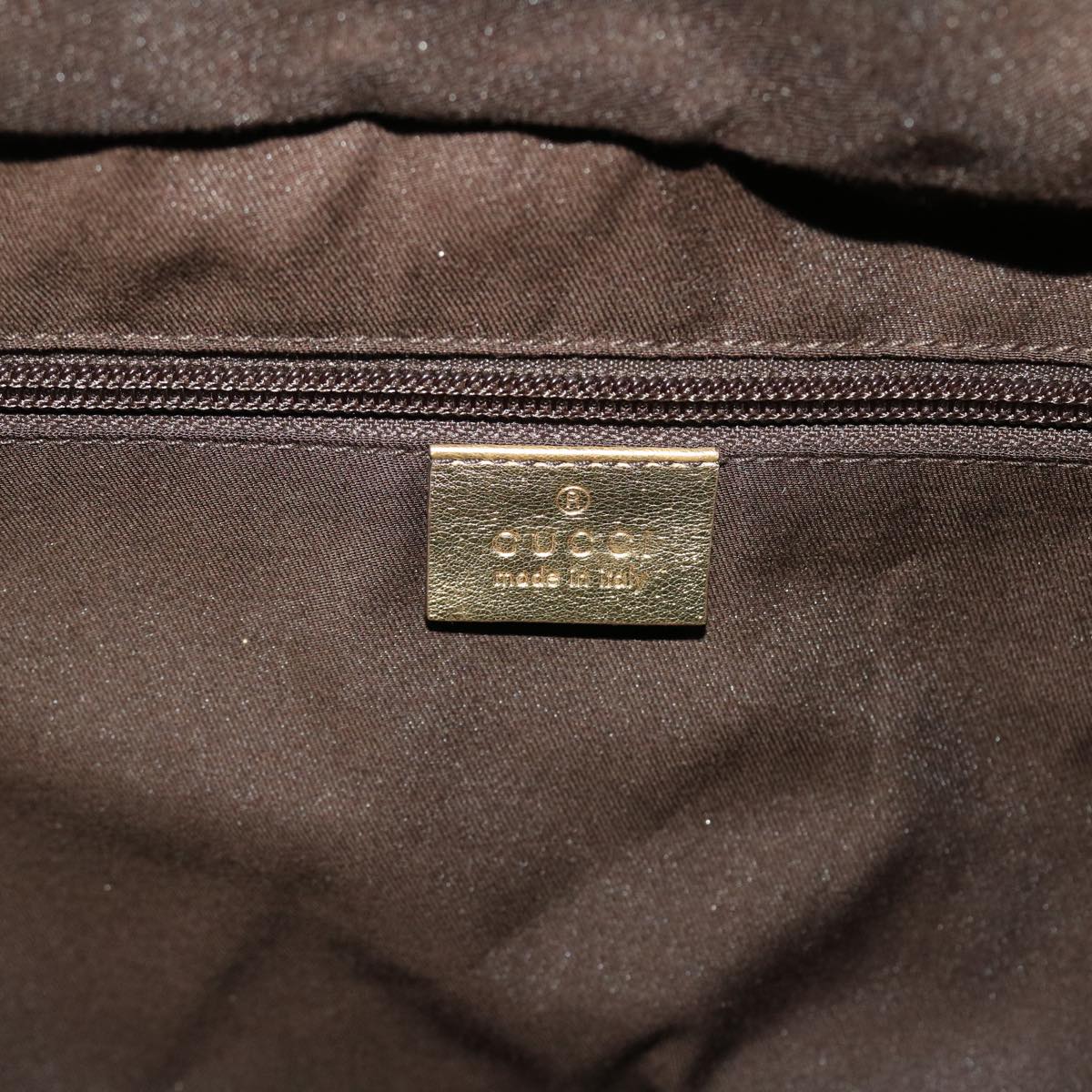 GUCCI GG Canvas Boston Bag Gold Orange gray 153240 49082