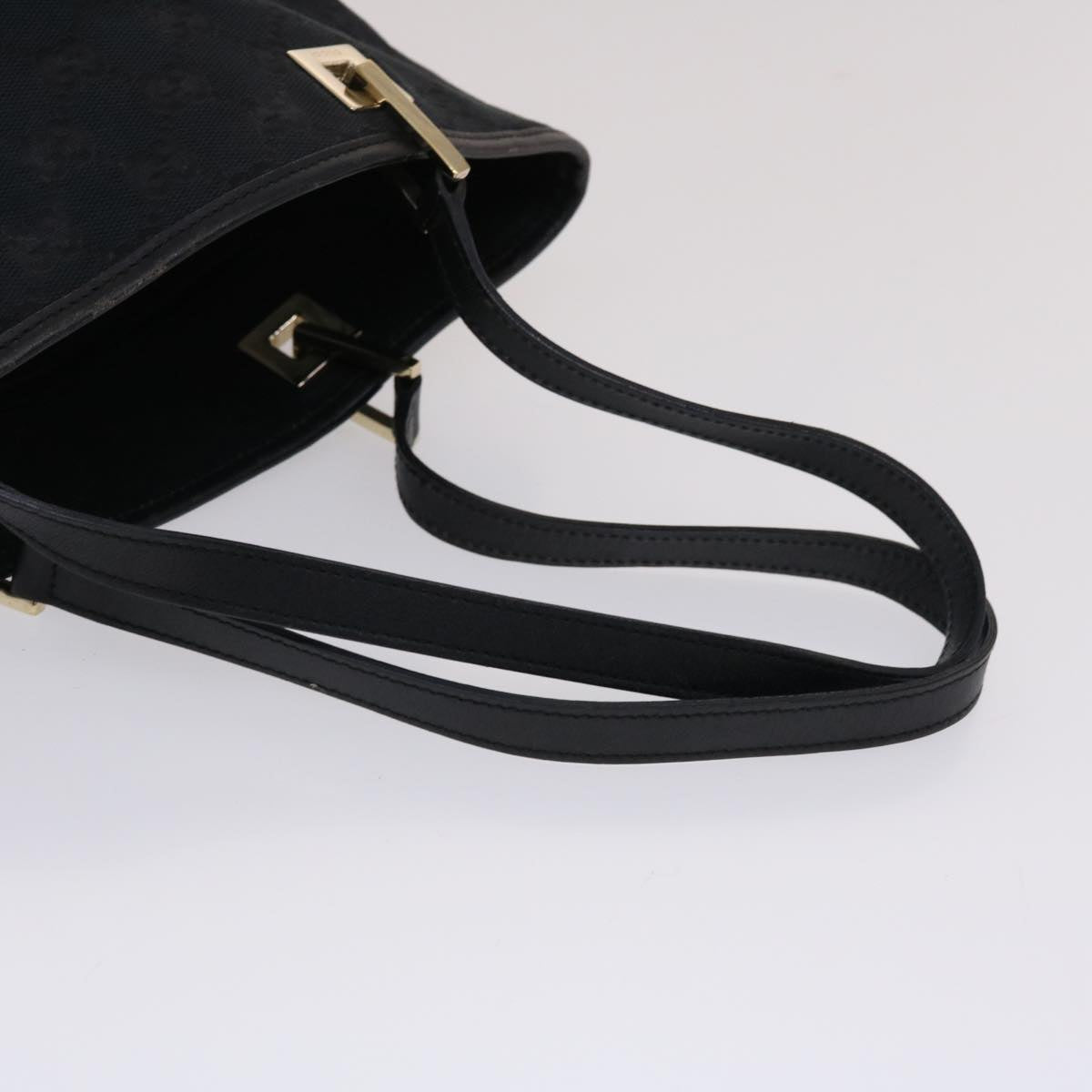 GUCCI GG Canvas Hand Bag Black 49083