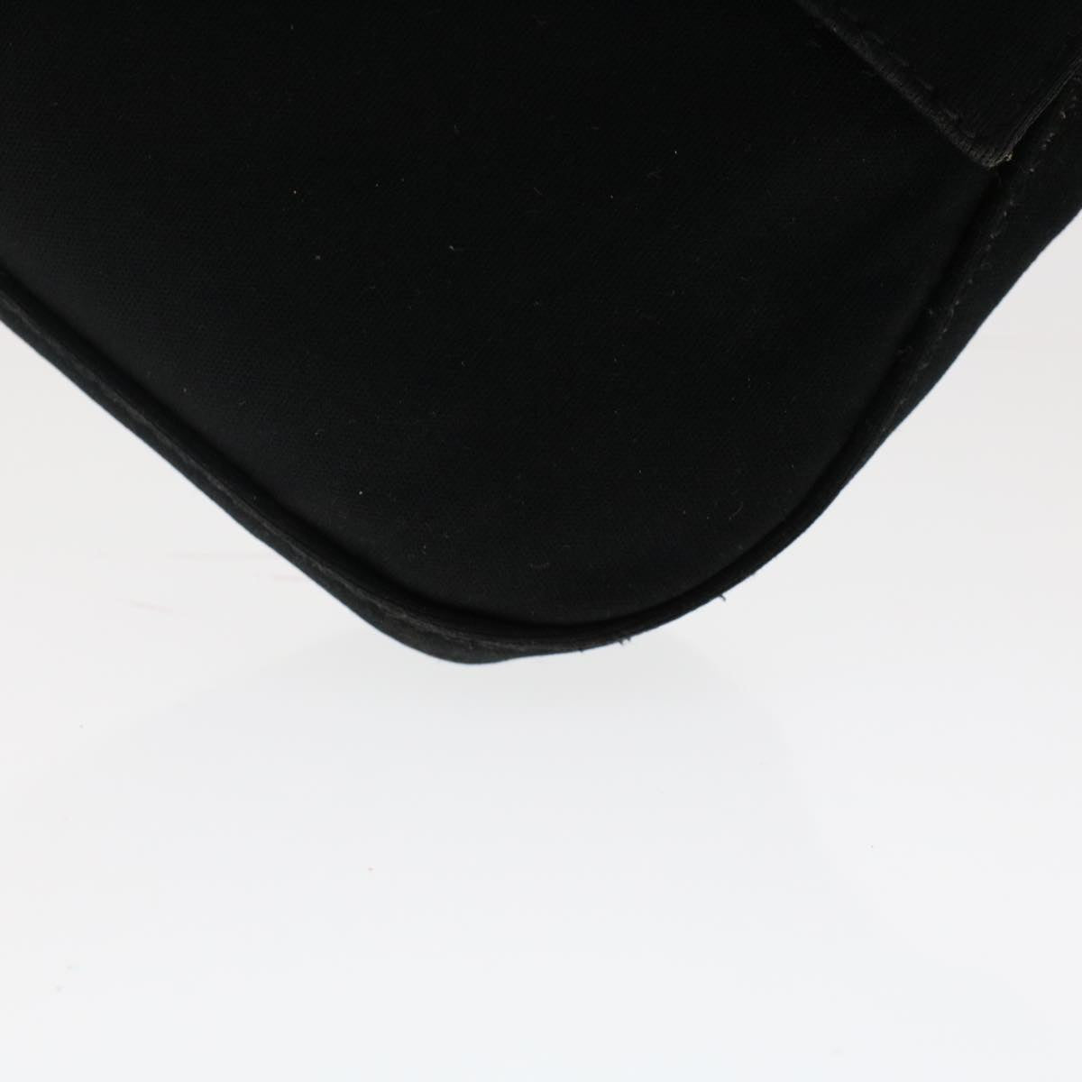 FENDI Mamma Baguette Shoulder Bag Nylon Black 49276