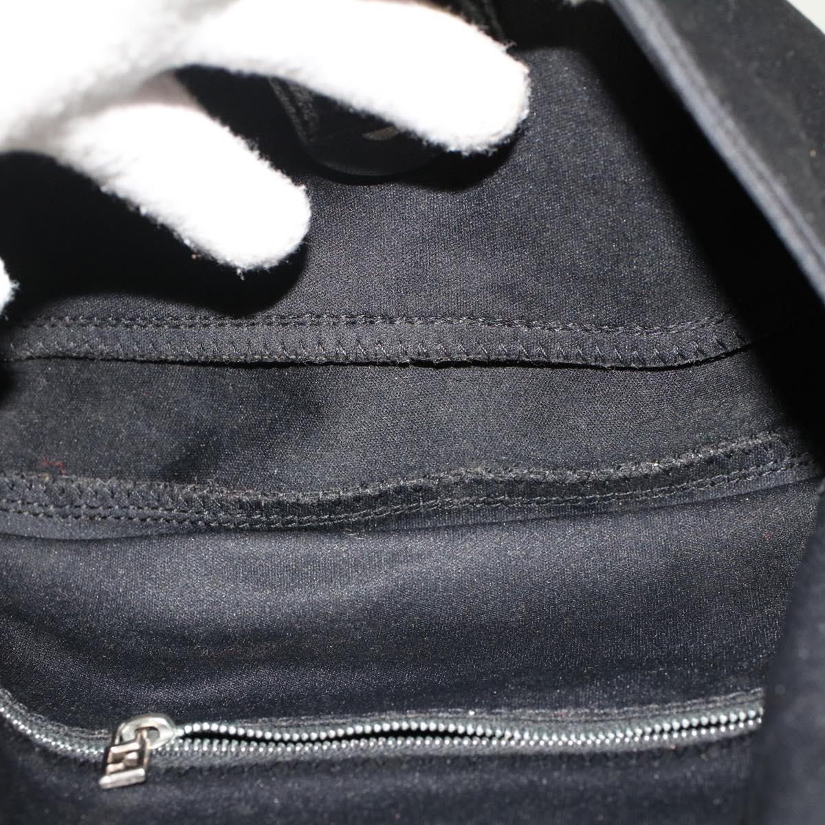 FENDI Mamma Baguette Shoulder Bag Nylon Black 49276