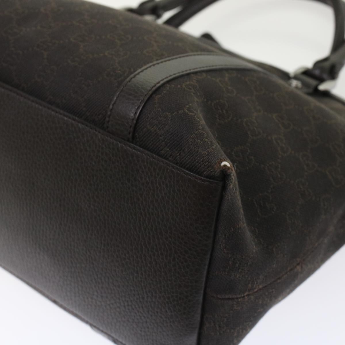 GUCCI GG Canvas Hand Bag 2way Brown 49293