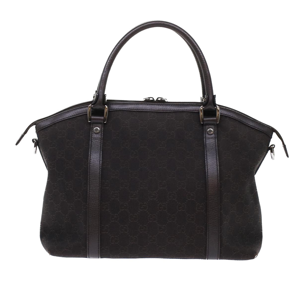 GUCCI GG Canvas Hand Bag 2way Brown 49293