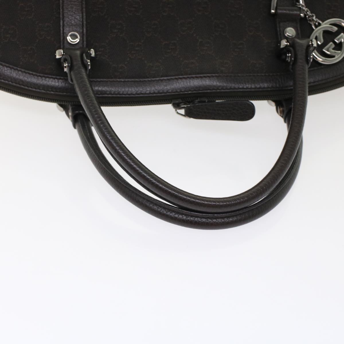 GUCCI GG Canvas Hand Bag 2way Brown 49293