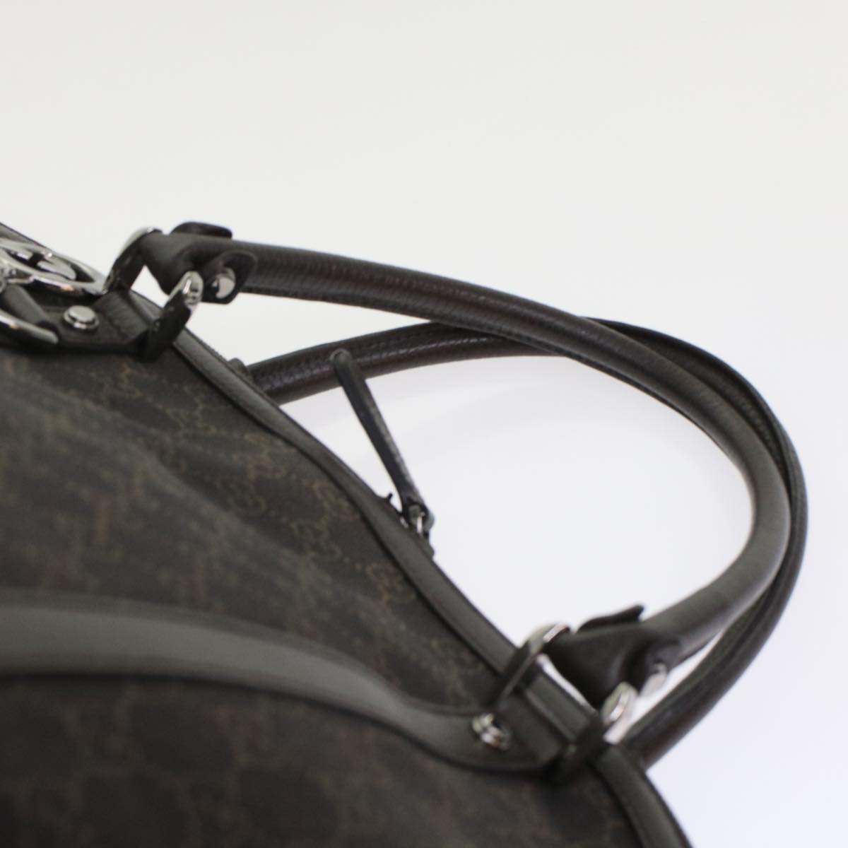GUCCI GG Canvas Hand Bag 2way Brown 49293