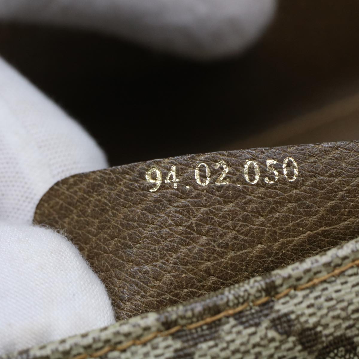 GUCCI GG Canvas Shoulder Bag PVC Leather Beige Brown 49295