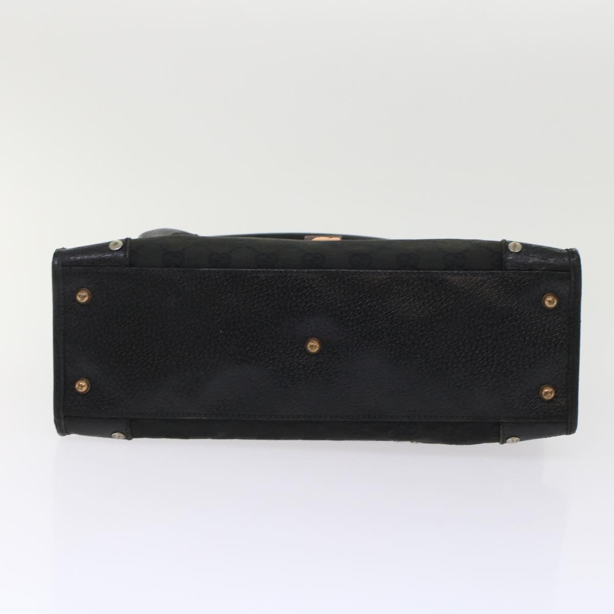 GUCCI GG Canvas Hand Bag Black 49297