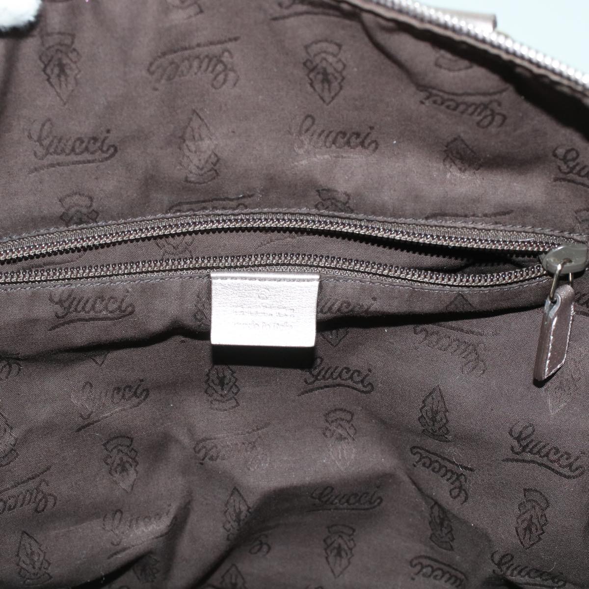 GUCCI GG Implement Canvas Boston Bag Coated Canvas 2way Gray 216484 49332