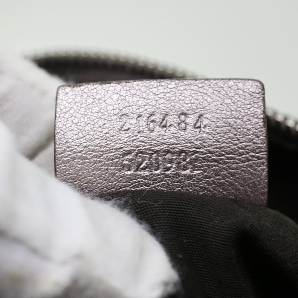GUCCI GG Implement Canvas Boston Bag Coated Canvas 2way Gray 216484 49332