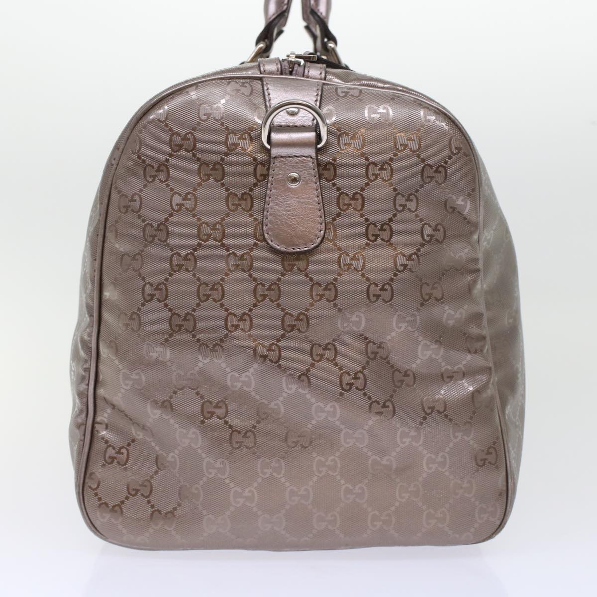 GUCCI GG Implement Canvas Boston Bag Coated Canvas 2way Gray 216484 49332
