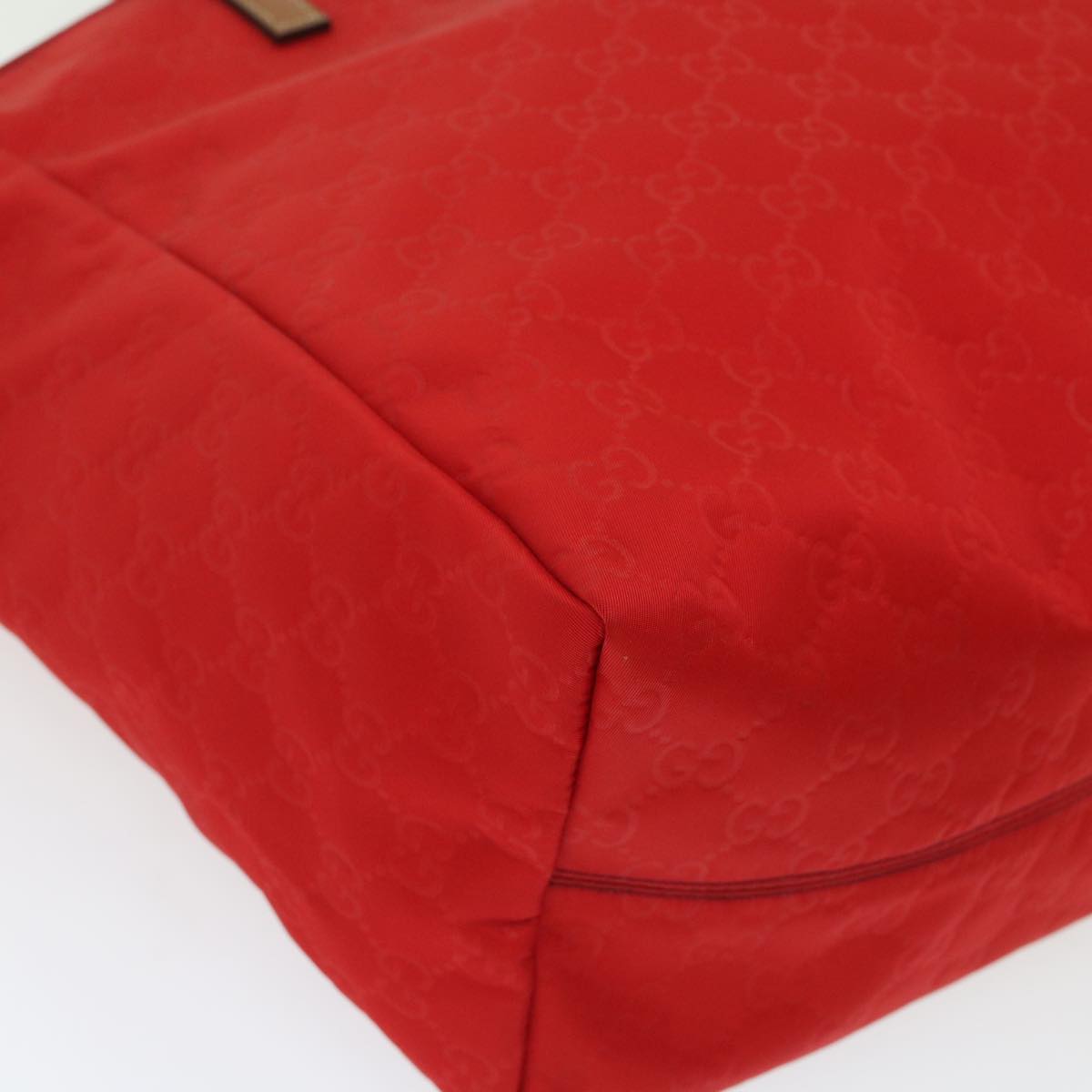 GUCCI GG Canvas Hand Bag Red 282439 49409