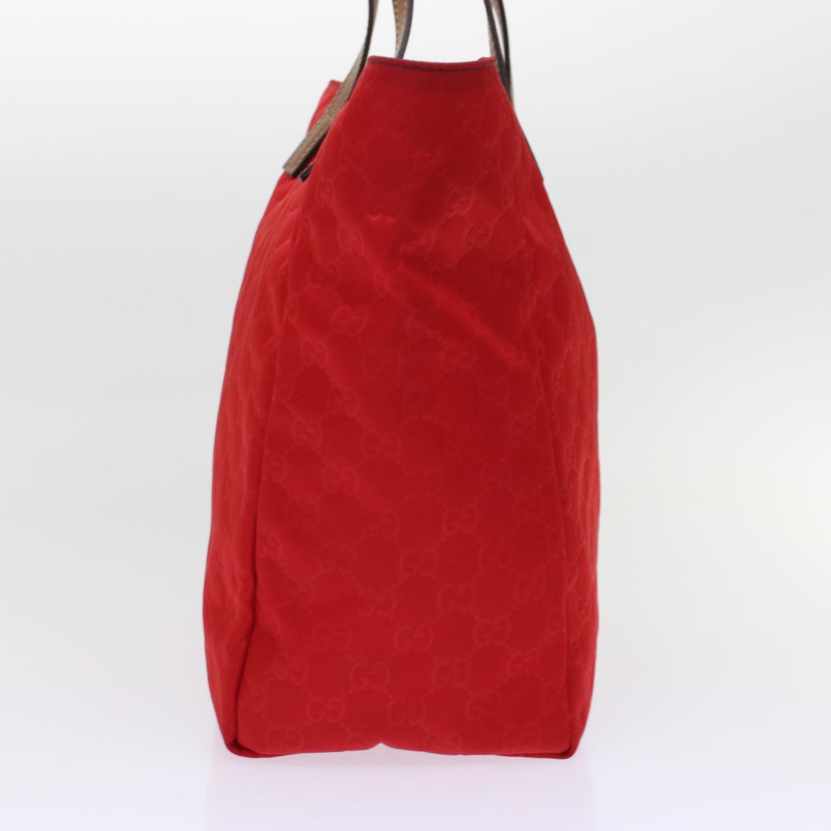 GUCCI GG Canvas Hand Bag Red 282439 49409