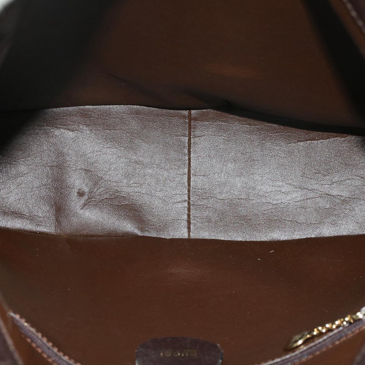 GUCCI Bamboo Hand Bag Leather 2way Dark Brown 01 1638 200047 49450
