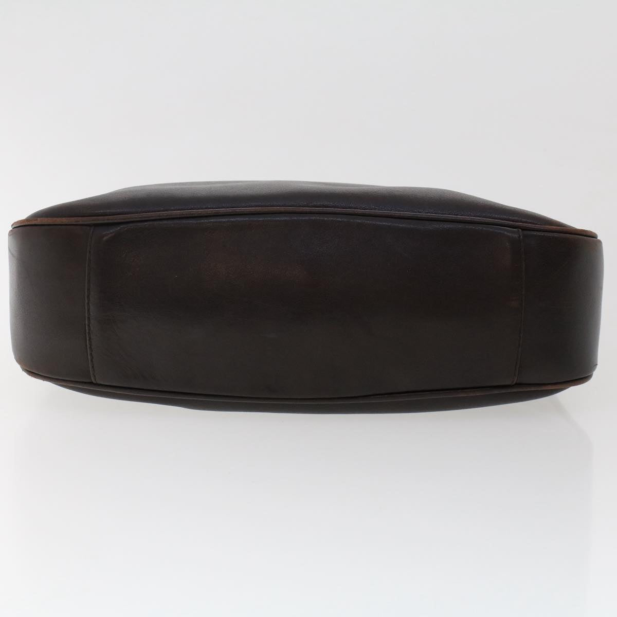 GUCCI Bamboo Hand Bag Leather 2way Dark Brown 01 1638 200047 49450