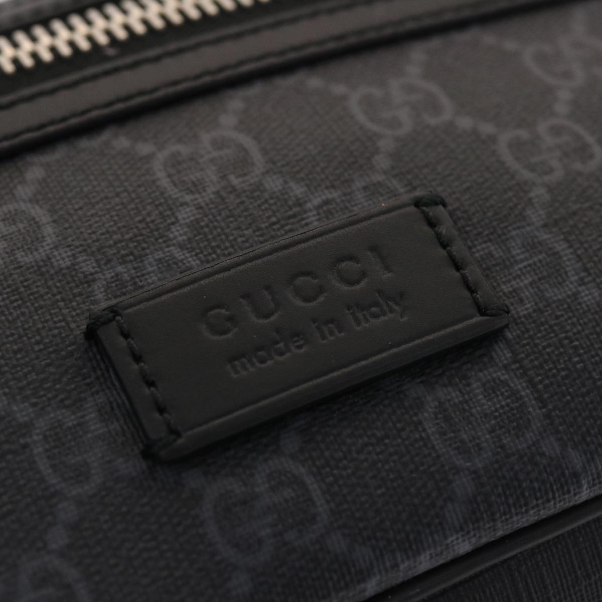 GUCCI GG Supreme Sherry Line Body Bag Black Red Navy 474293 49481A