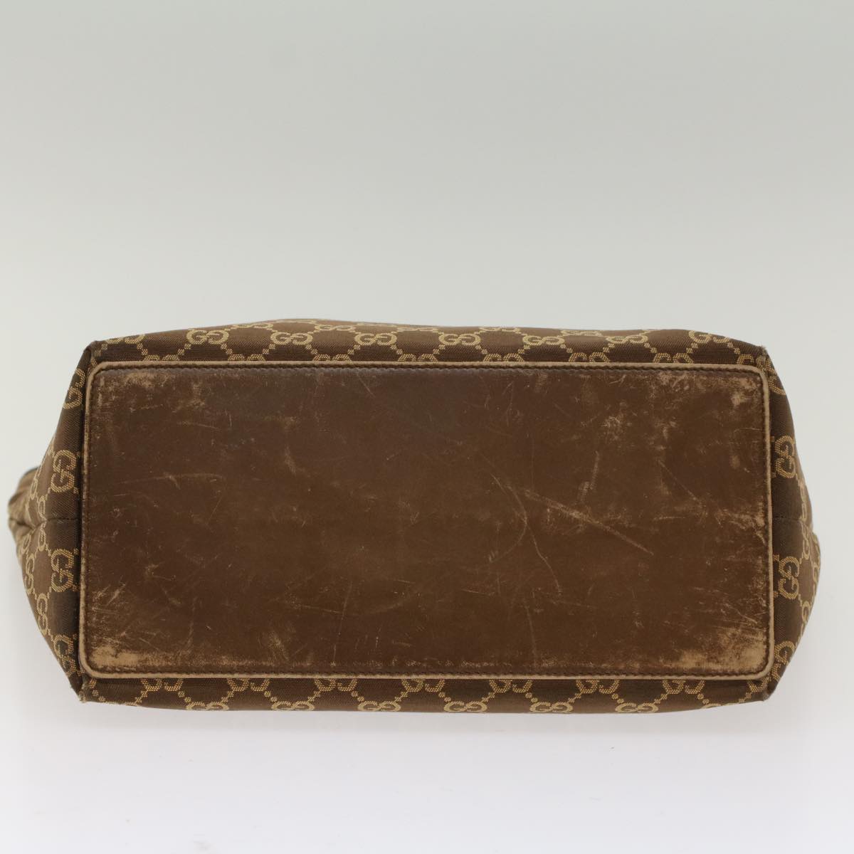 GUCCI GG Canvas Tote Bag Brown 49596
