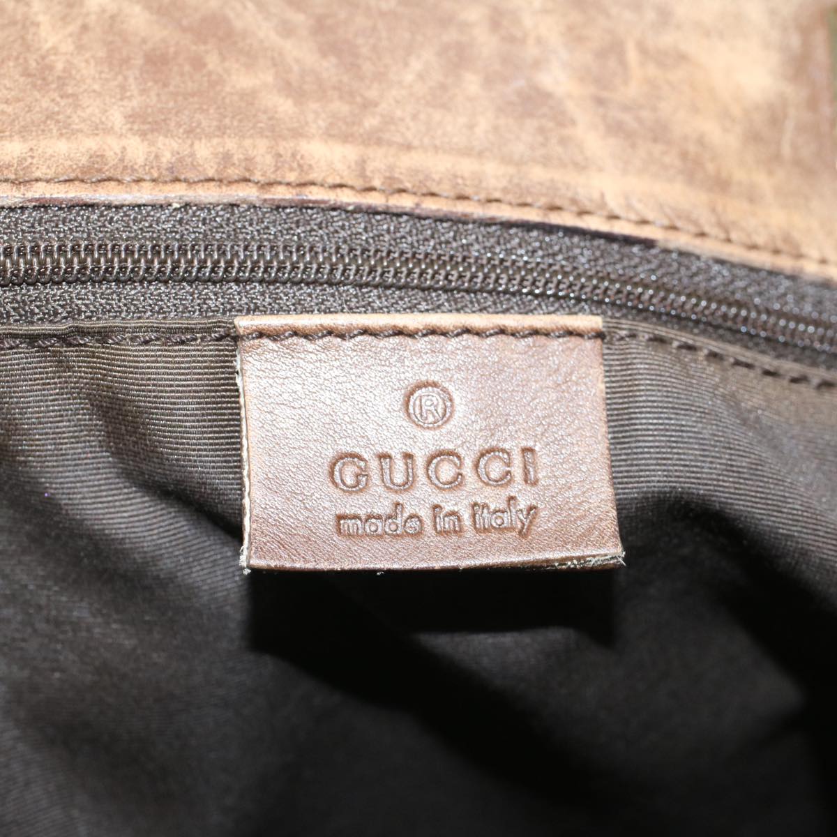 GUCCI GG Canvas Tote Bag Brown 49596