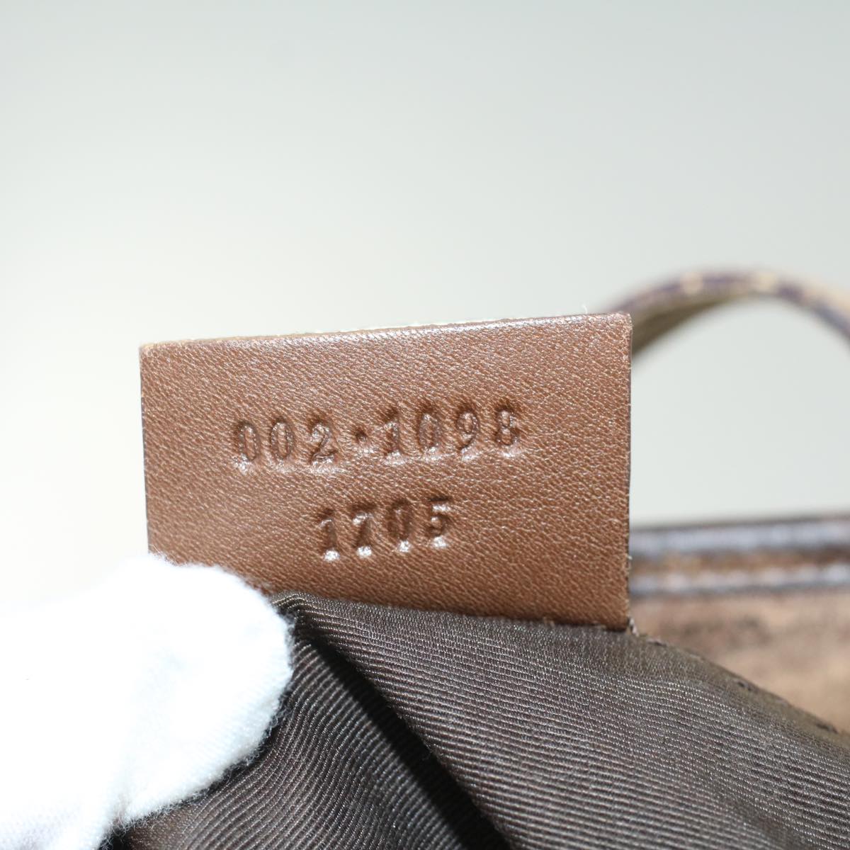 GUCCI GG Canvas Tote Bag Brown 49596
