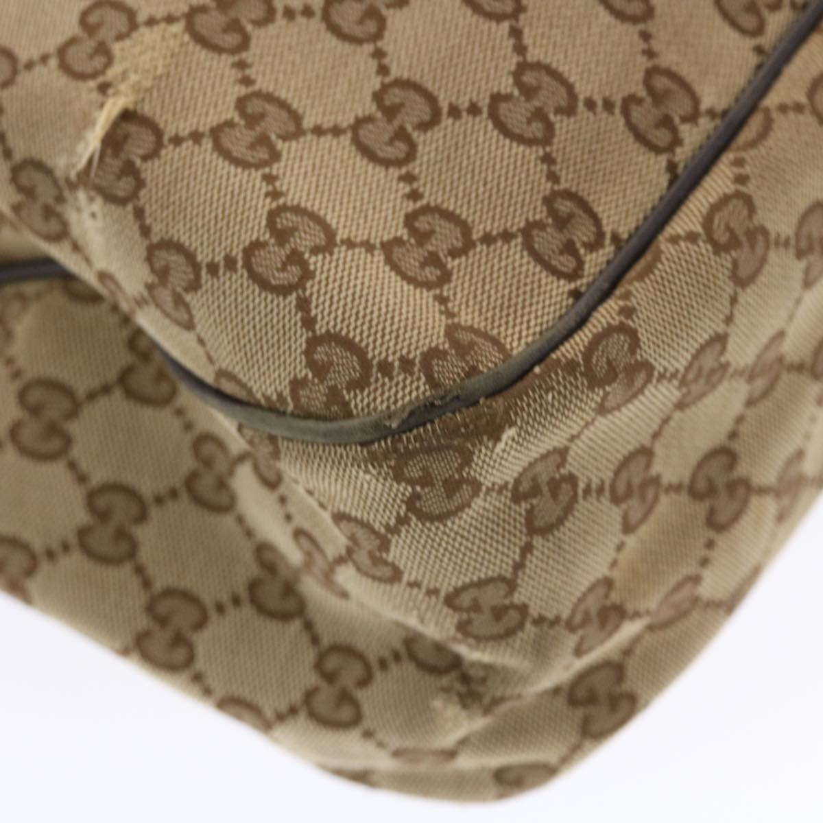 GUCCI GG Canvas Hand Bag Beige 296835 49597