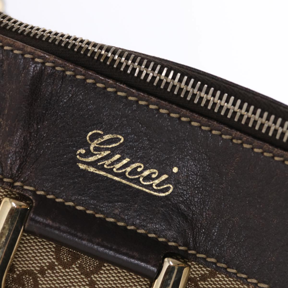 GUCCI GG Canvas Hand Bag Beige 189831002122 49599