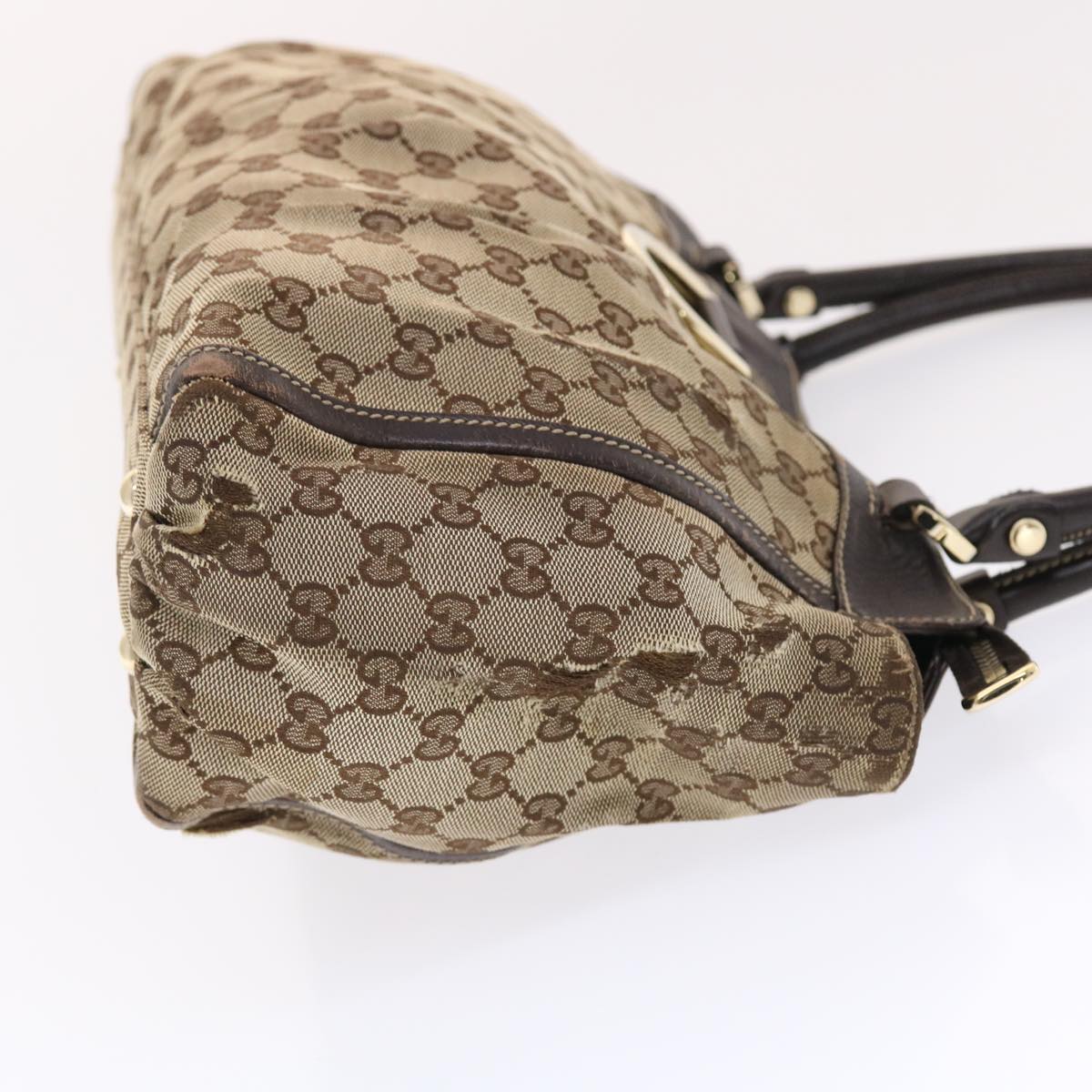 GUCCI GG Canvas Hand Bag Beige 189831002122 49599