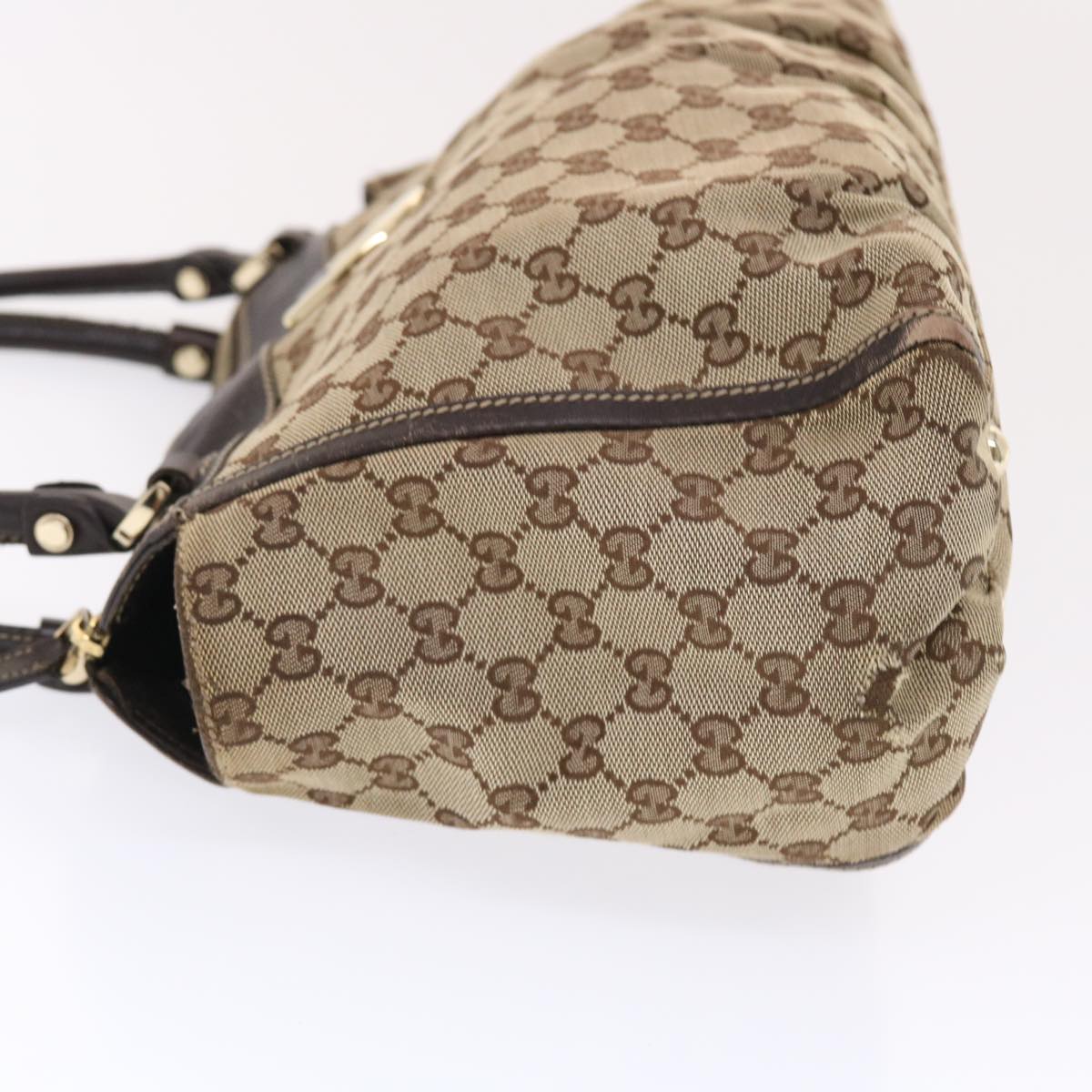 GUCCI GG Canvas Hand Bag Beige 189831002122 49599