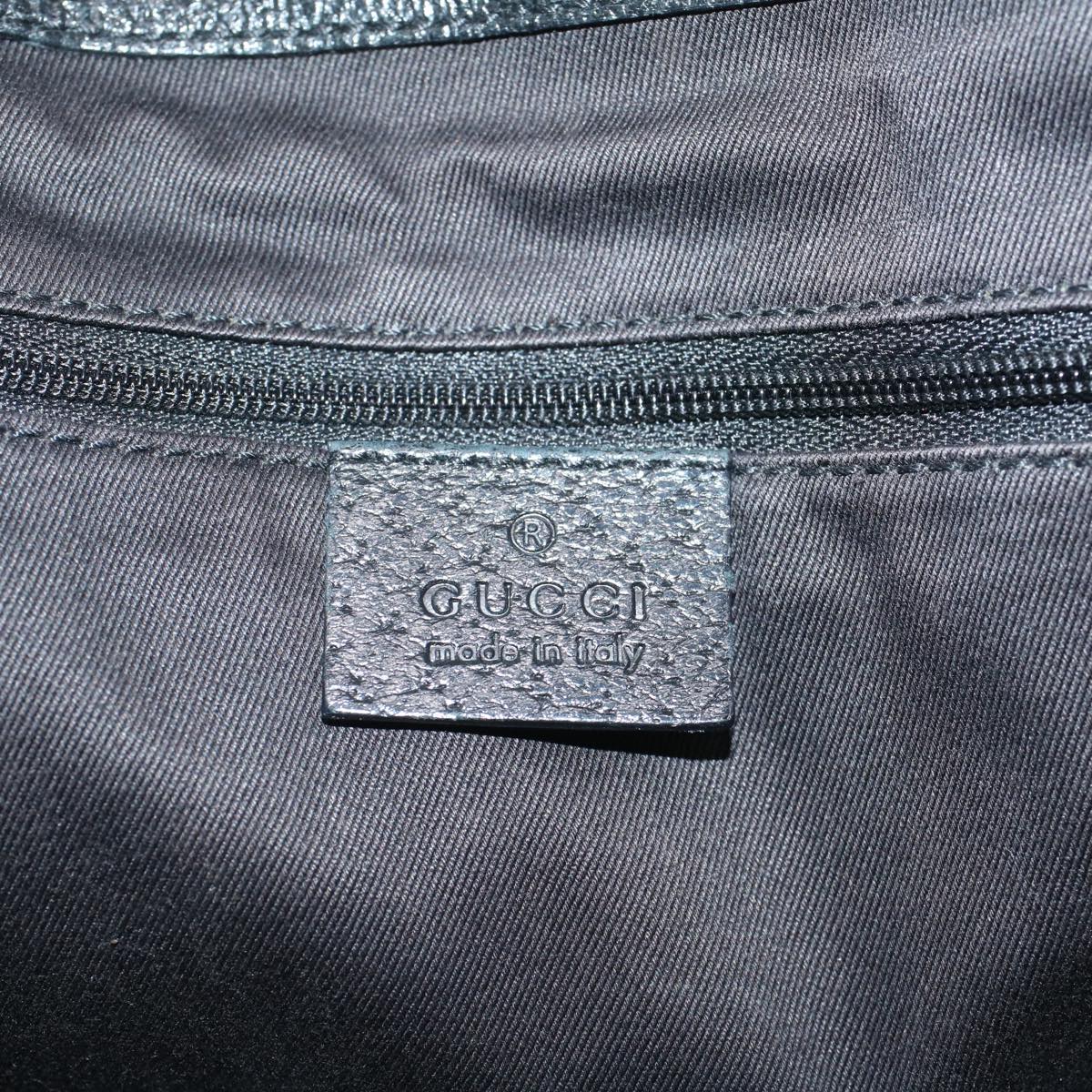 GUCCI GG Canvas Hand Bag Black 1130193444 49603