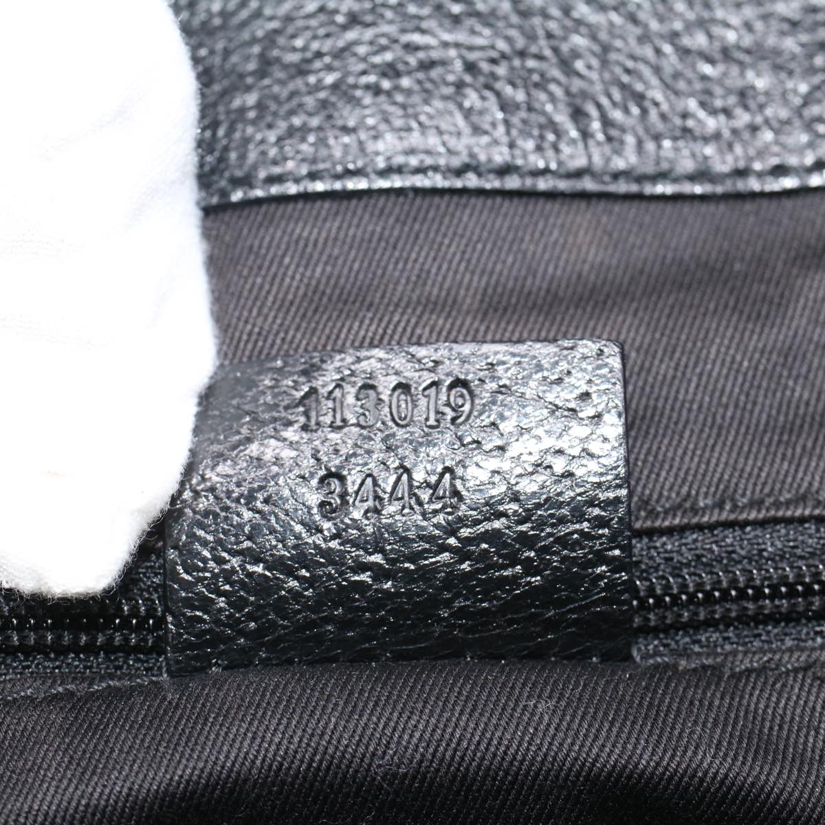 GUCCI GG Canvas Hand Bag Black 1130193444 49603