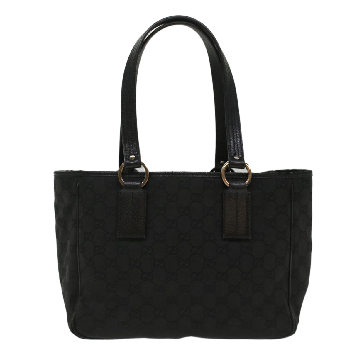 GUCCI GG Canvas Hand Bag Black 1130193444 49603