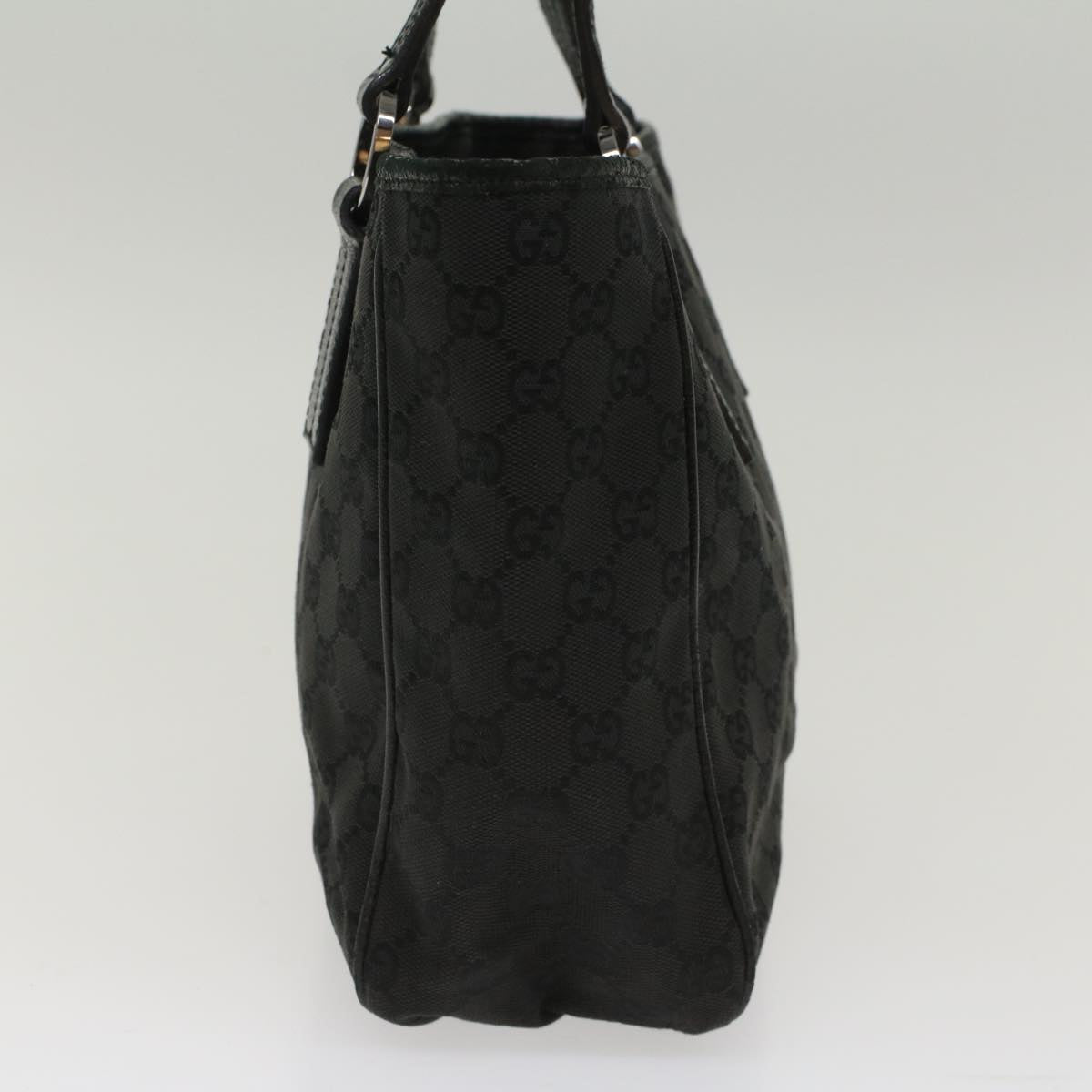 GUCCI GG Canvas Hand Bag Black 1130193444 49603