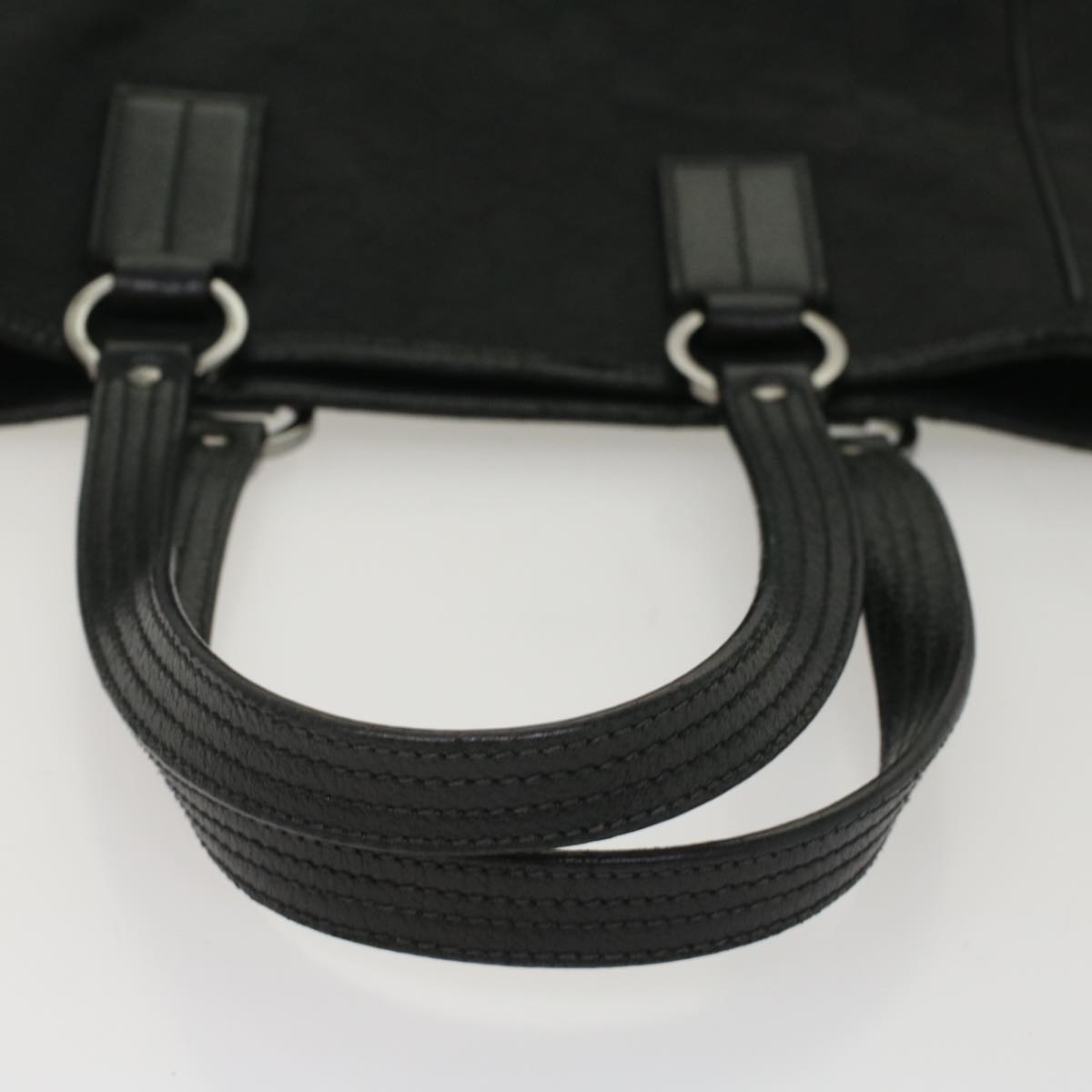 GUCCI GG Canvas Hand Bag Black 1130193444 49603