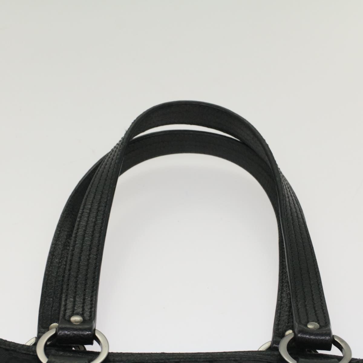 GUCCI GG Canvas Hand Bag Black 1130193444 49603