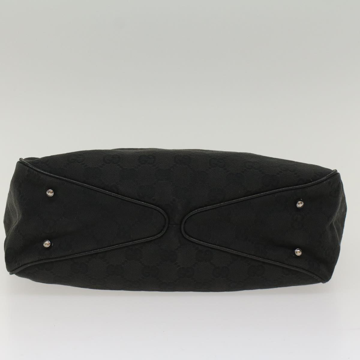 GUCCI GG Canvas Hand Bag Black 1130193444 49603