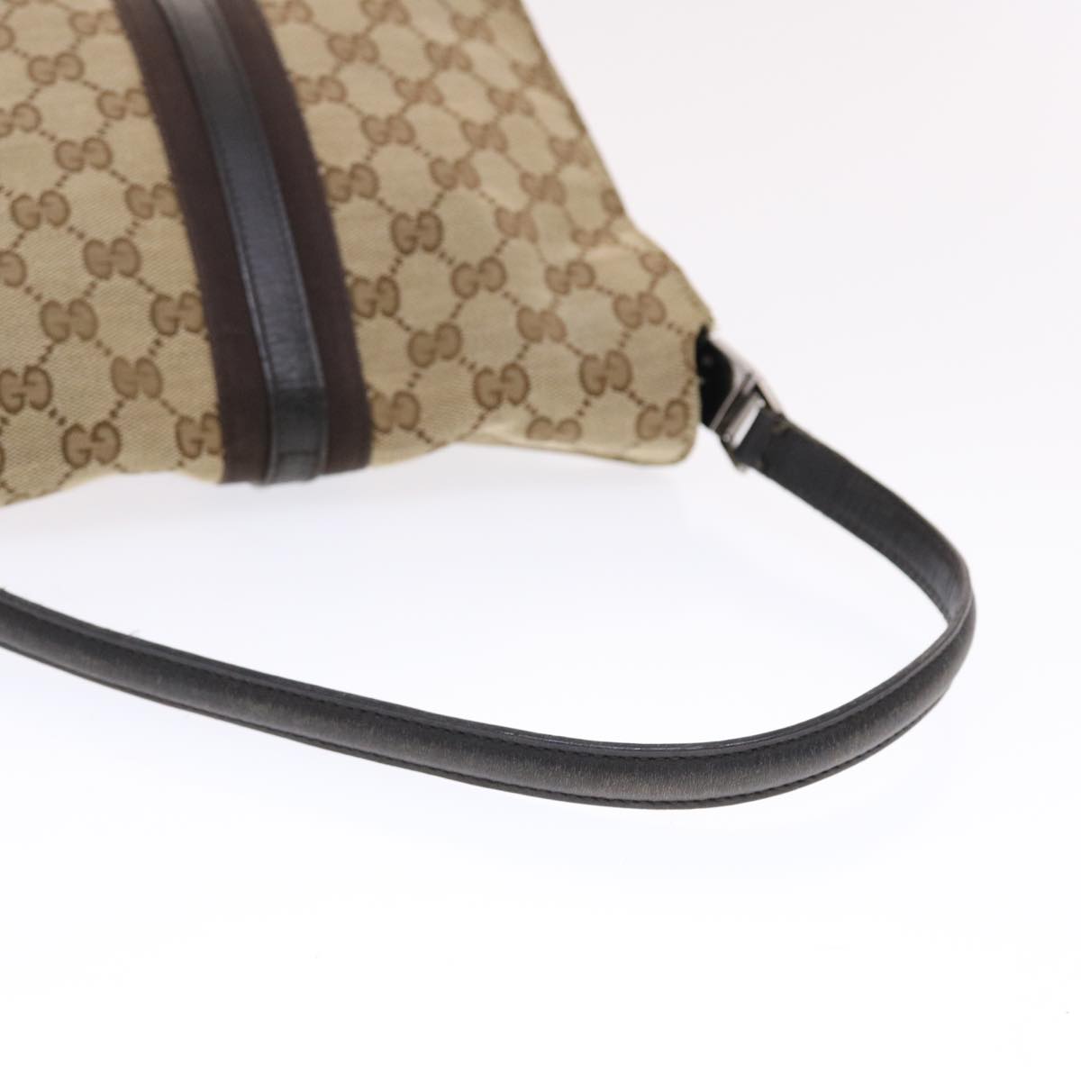 GUCCI GG Canvas Jackie Hand Bag Beige 001 3734 49789