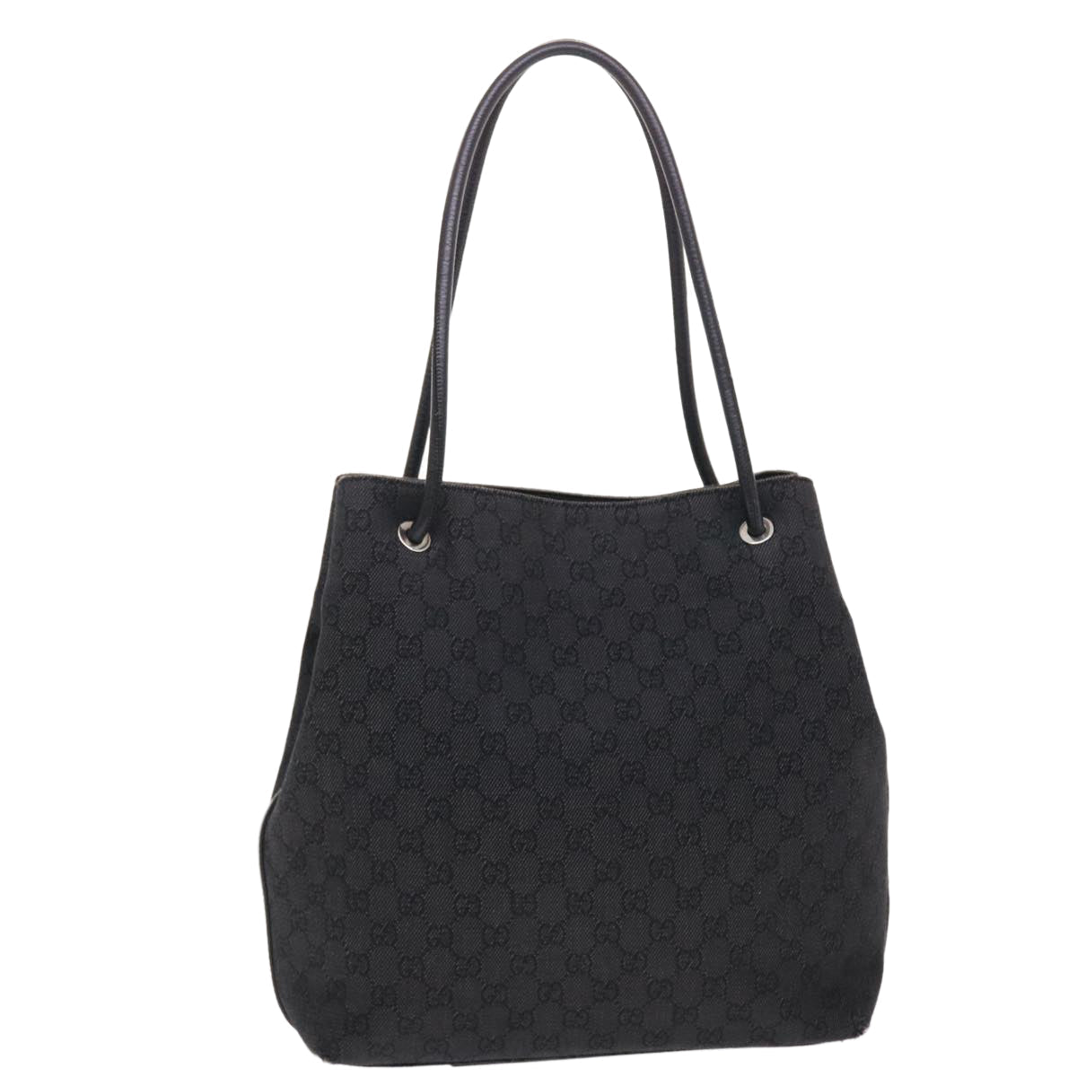 GUCCI GG Canvas Tote Bag Black 152279 49794