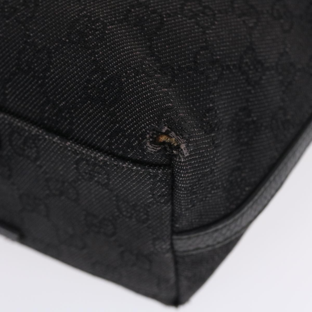 GUCCI GG Canvas Tote Bag Black 152279 49794