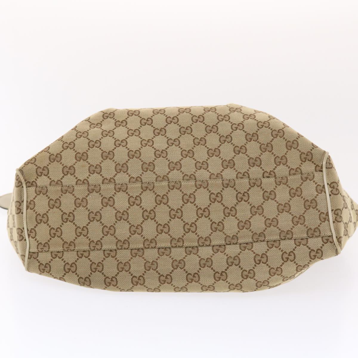 GUCCI GG Canvas Hand Bag Beige 211944 49795