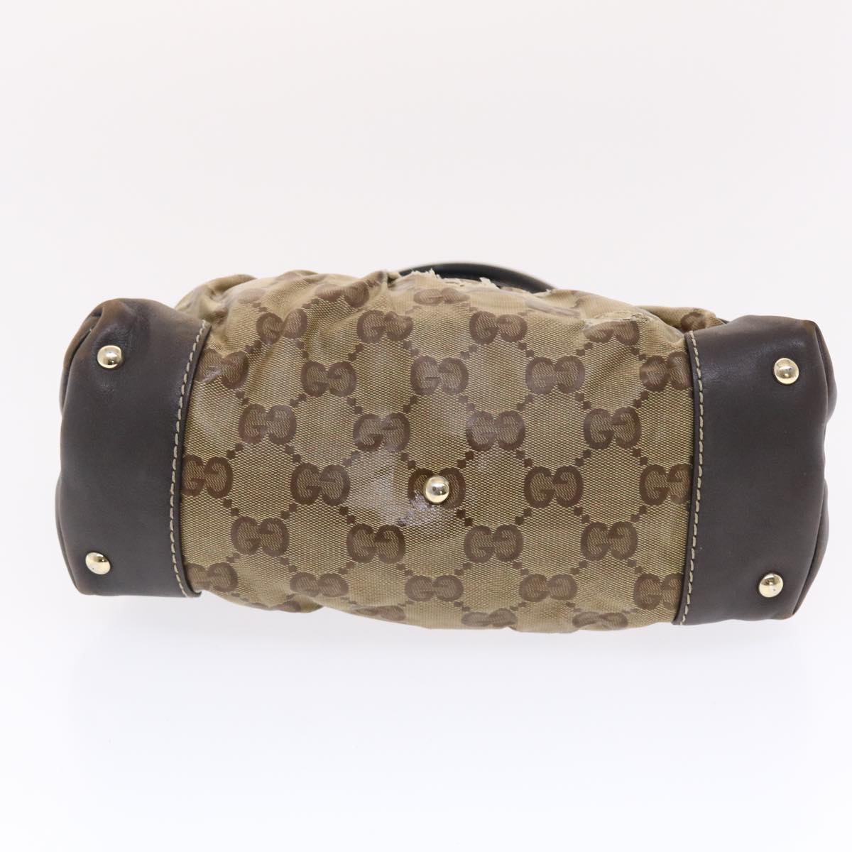 GUCCI GG Crystal Hand Bag Beige 223964 49797