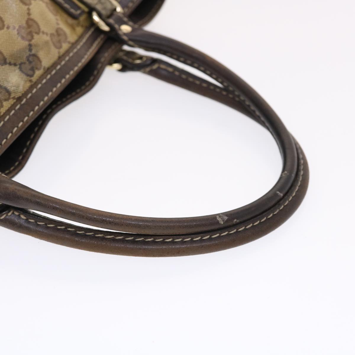 GUCCI GG Crystal Hand Bag Beige 223964 49797