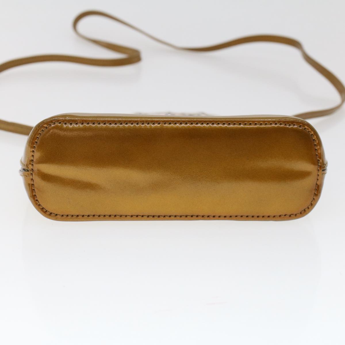 GUCCI Bamboo Shoulder Bag Enamel 2way Brown 005 2046 0322 49800