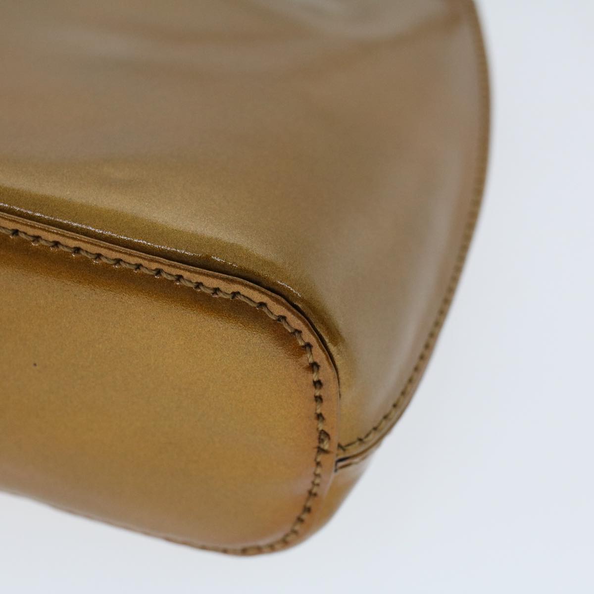 GUCCI Bamboo Shoulder Bag Enamel 2way Brown 005 2046 0322 49800