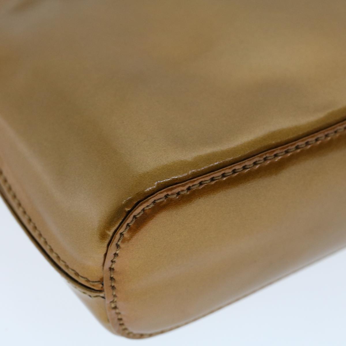 GUCCI Bamboo Shoulder Bag Enamel 2way Brown 005 2046 0322 49800
